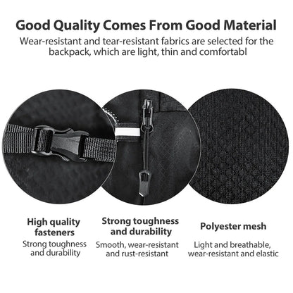 Outdoor Trail Running Ultralight Backpack Running Hydration Vest Breathable Marathon Running Backpack Water Bottle