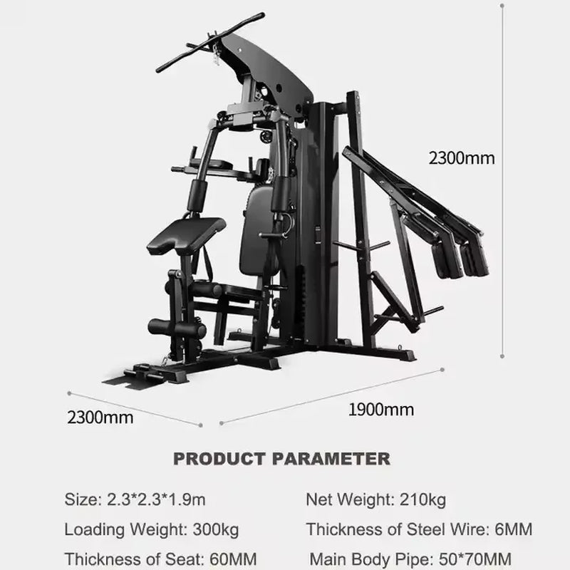 Factory Wholesale Exercise Commercial Machine Free Weight Multi Function Fitness Equipment 3 Power Station Home Gym