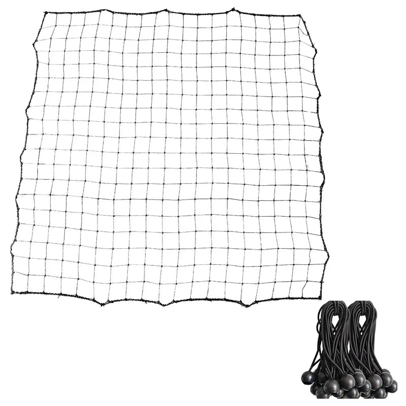 Soccer Rebounder Net Soccer Bounce Back Net with 20 Elastic Ropes Target Goal Net Kickback Football Practice Net for Kids Teens