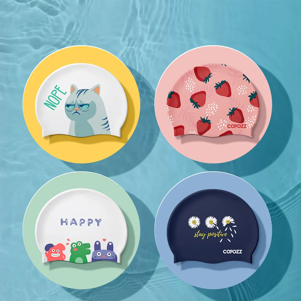 Water Sports Women Men Swimming Cap Ear Protect Long Hair Large Swim Pool Hat Professional Sports Waterproof Swim Cap