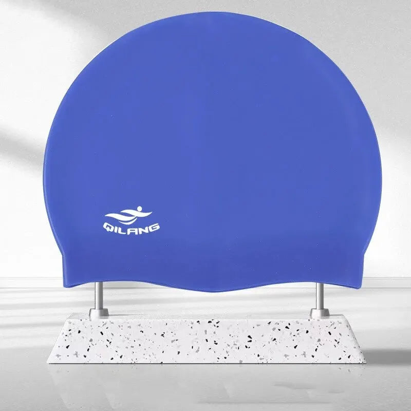 Waterproof Ear Protector with No Wut Head Silicone High Quality Swimming Cap for Children and Adults