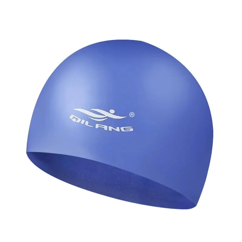 Waterproof Ear Protector with No Wut Head Silicone High Quality Swimming Cap for Children and Adults
