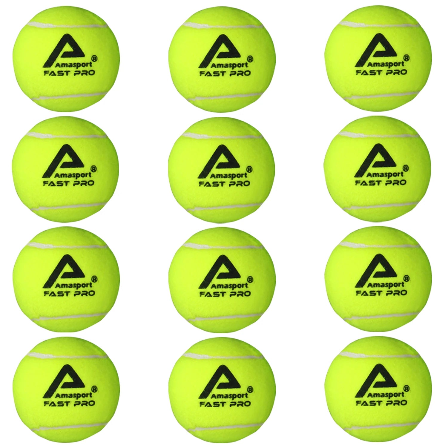AMASPORT Tennis Balls Practice Training Pressureless High Quality Durable Bouncy Balls for Beginner Tennis Sport