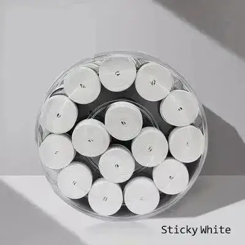 60Pcs/Lot Tennis Overgrip PU Sticky Tennis Racket Sweat Band Absorption Grip Badminton Racket Handle Tennis Griptape