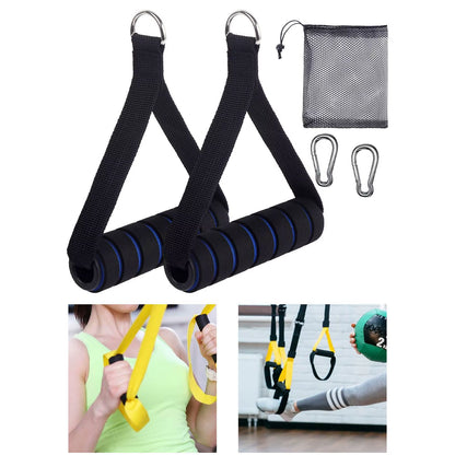2Pcs Exercise Handles Resistance Band Handle Only for Cable Machine Pulleys