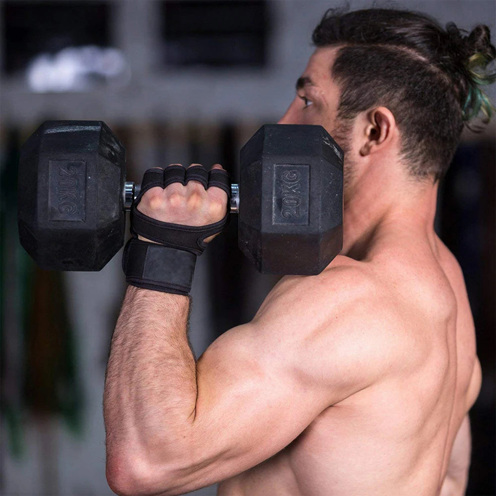 Weightlifting Training Gloves for Men and Women - Fitness, Bodybuilding, and Gymnastics Hand and Wrist Protection