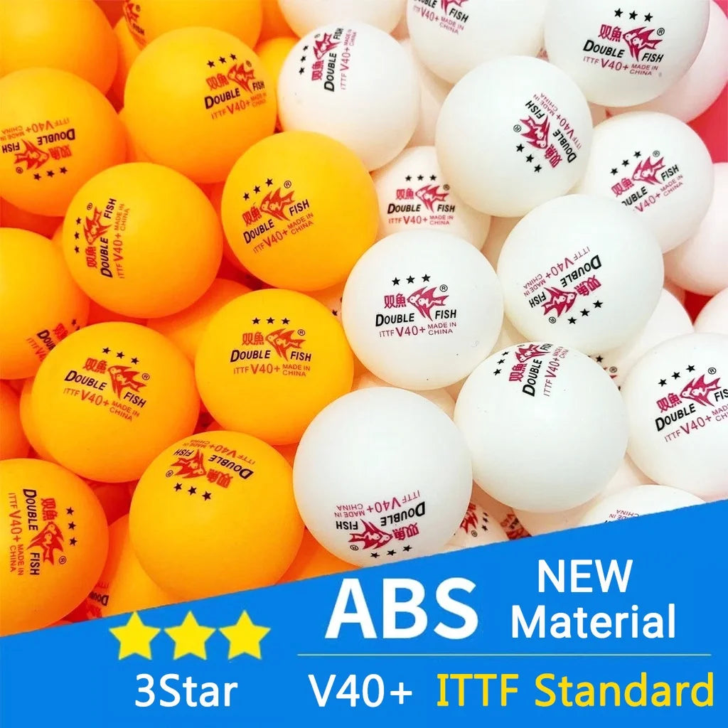 Genuine  V40+ 3 Star 30Pcs Ping Pong Ball Seamed ABS New Material Table Tennis Balls ITTF Standard Ping Pong Balls