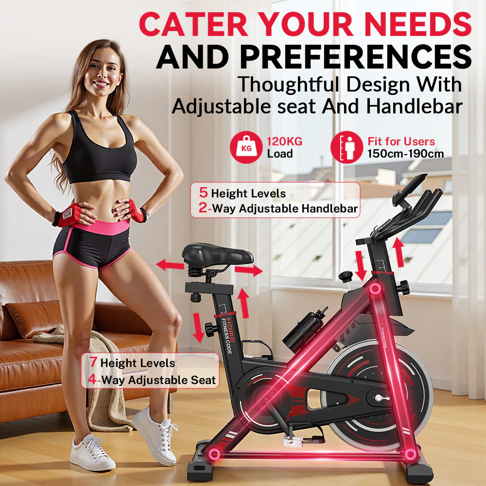 Stationary Exercise Bike D1, Flywheel 8KG/10KG