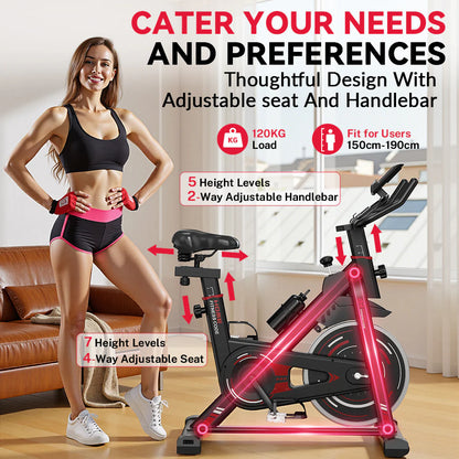 Stationary Exercise Bike D1, Flywheel 8KG/10KG