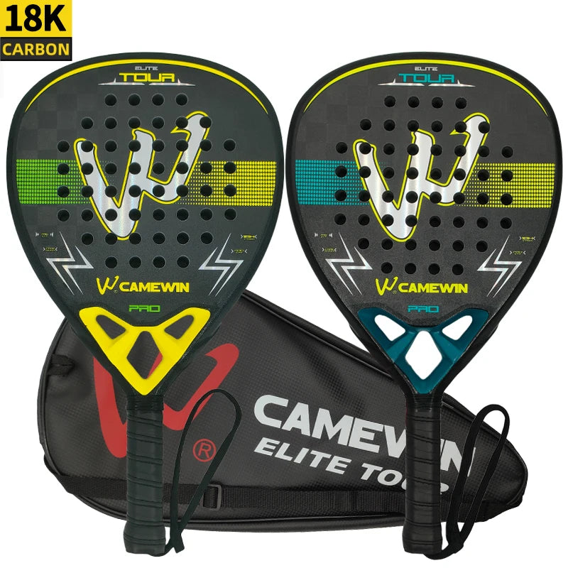 18K Carbon Fiber Padel Racket Paddle Racket EVA Elastic Memory Foam Core Lightweight Tennis Racket Carbon Fiber Padel Racket