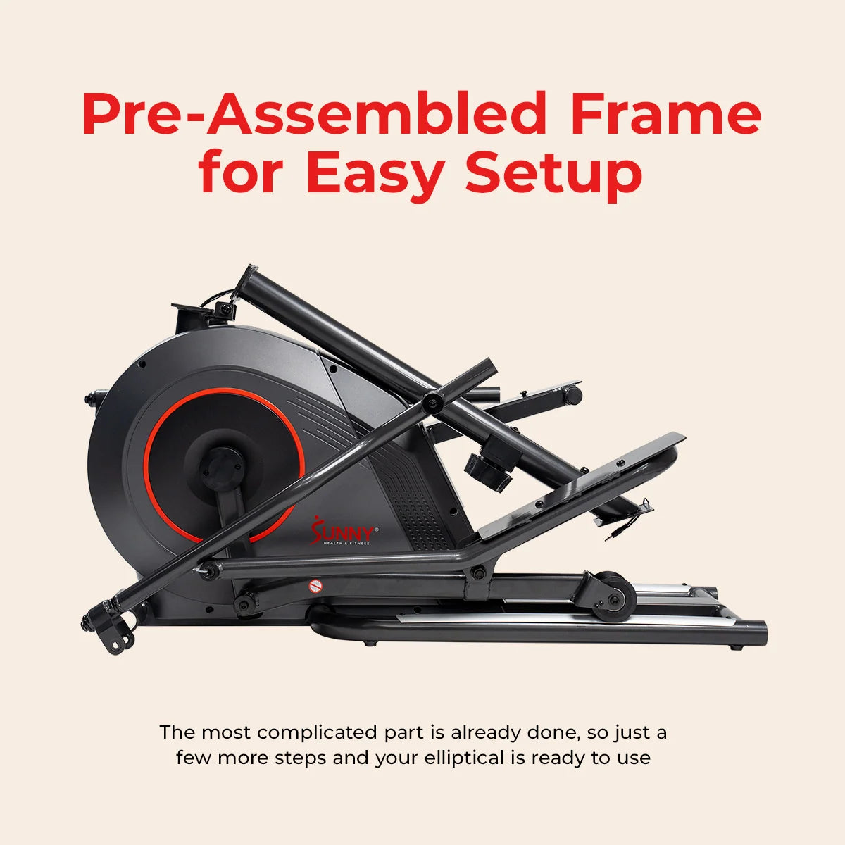 Ultra Silent Smart Elliptical Exerciser with 16” Long Stride Training Machine