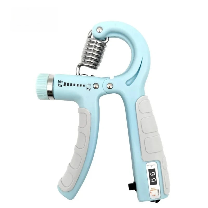 10-100Kg Adjustable Hand Grip Strengthener Hand Grip Trainer with Counter Wrist Forearm and Hand Exerciser for Muscle Building