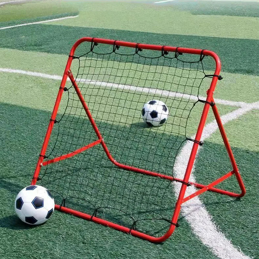 Soccer Rebounder Net Soccer Bounce Back Net with 20 Elastic Ropes Target Goal Net Kickback Football Practice Net for Kids Teens