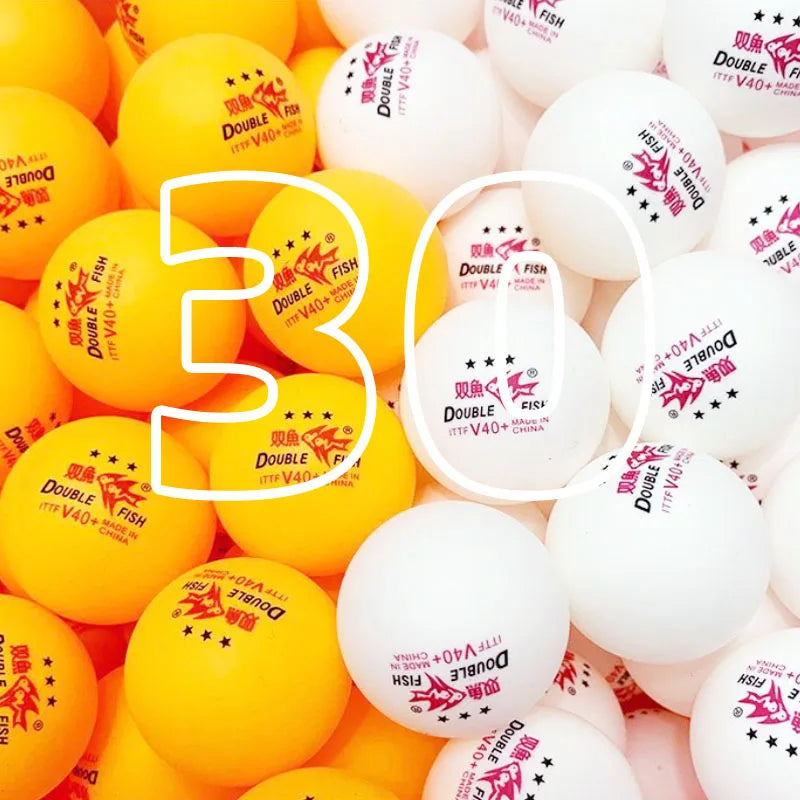 Genuine  V40+ 3 Star 30Pcs Ping Pong Ball Seamed ABS New Material Table Tennis Balls ITTF Standard Ping Pong Balls